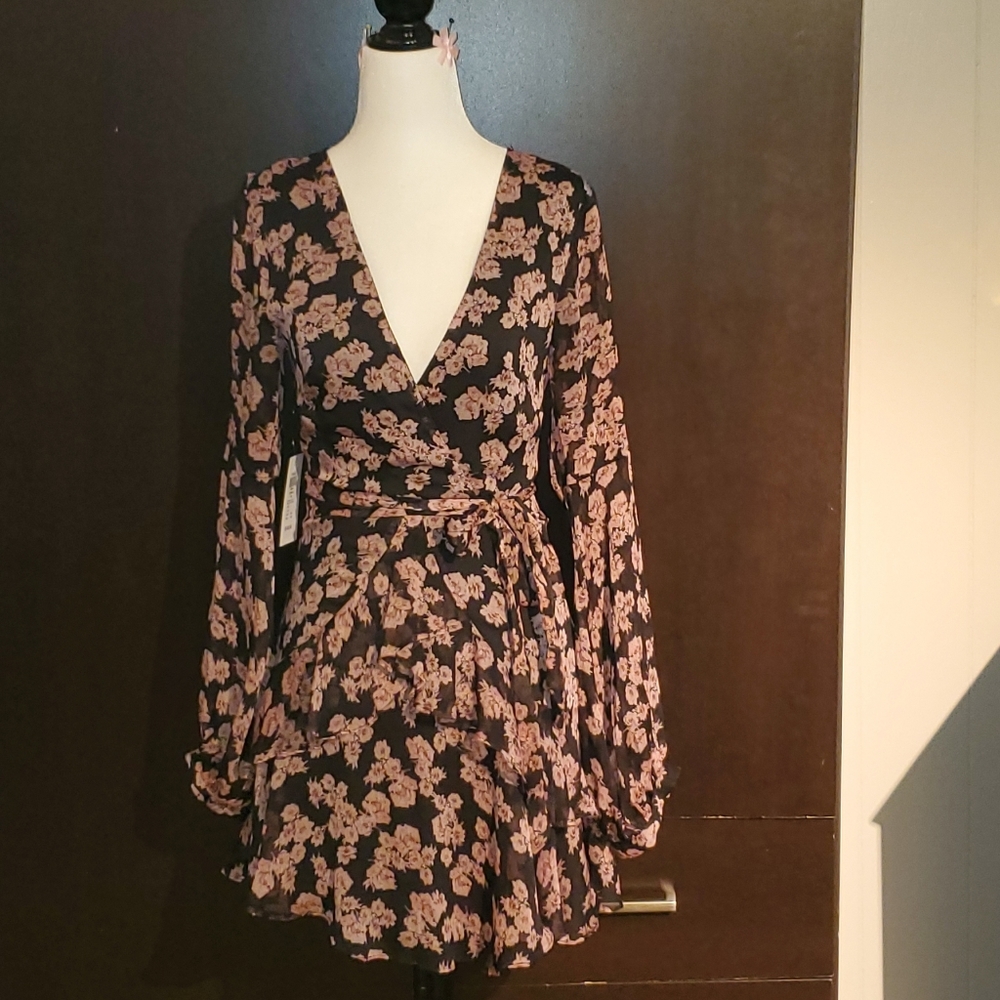 Floral ruffle dress